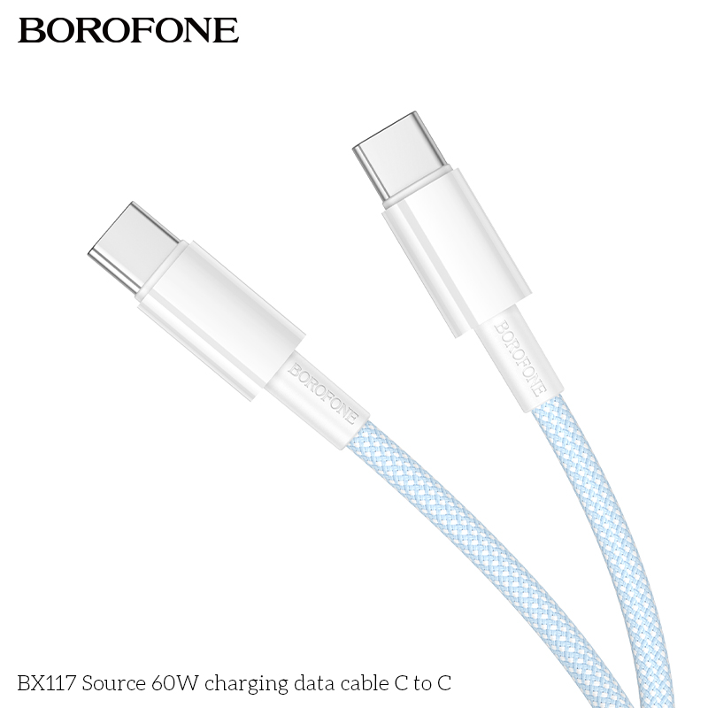 BOROFONE BX117 Source USB-C to USB-C cable NZ 3